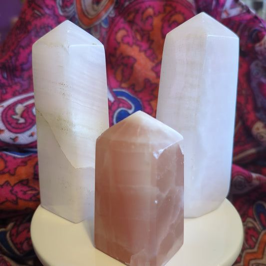 Pink Calcite Towers