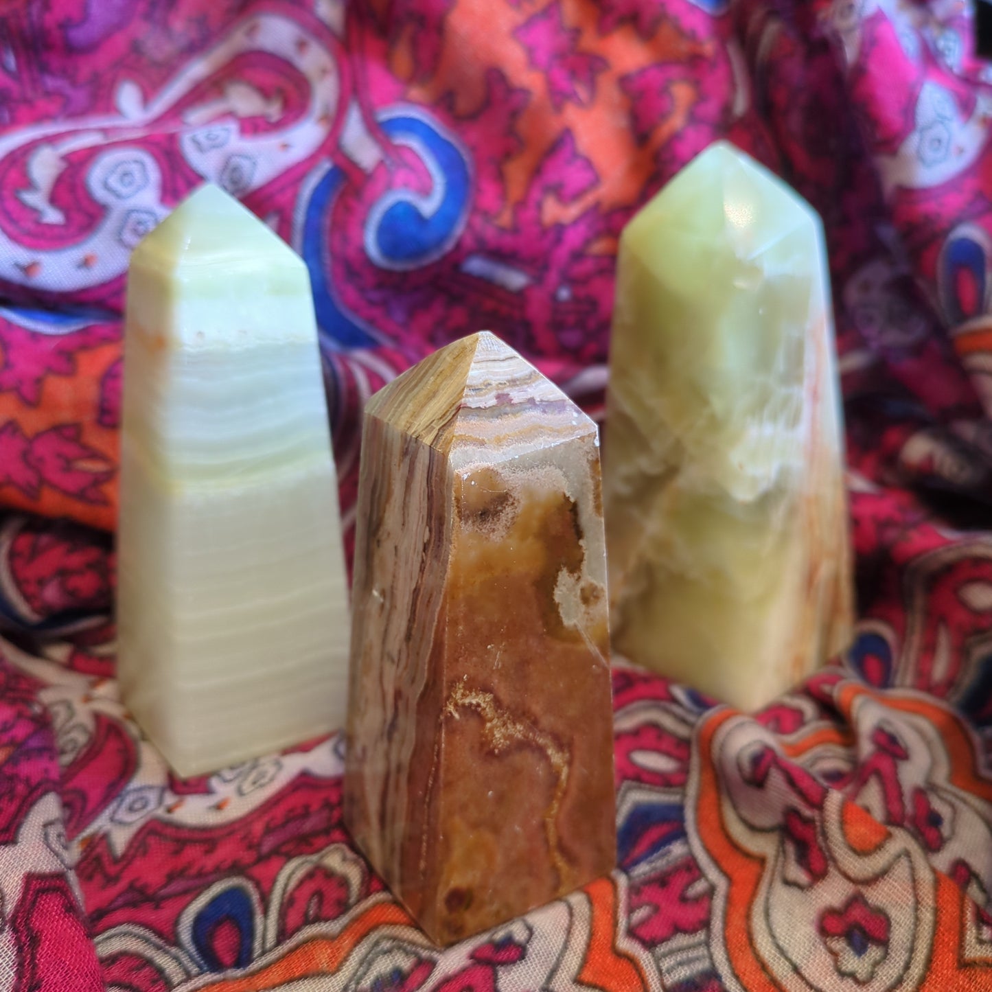 Pistachio Calcite Towers