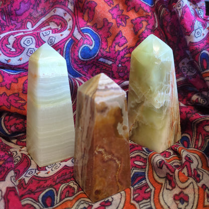 Pistachio Calcite Towers