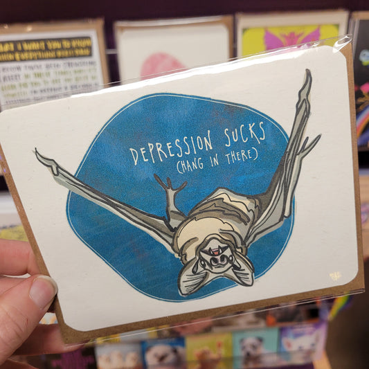 Depression Sucks Card