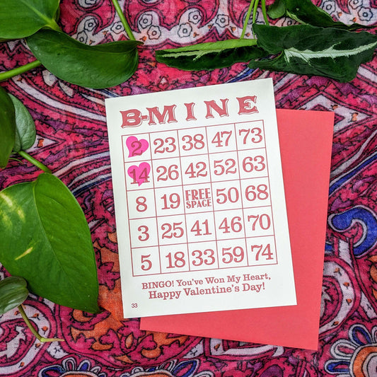 Vintage Valentine Bingo Card