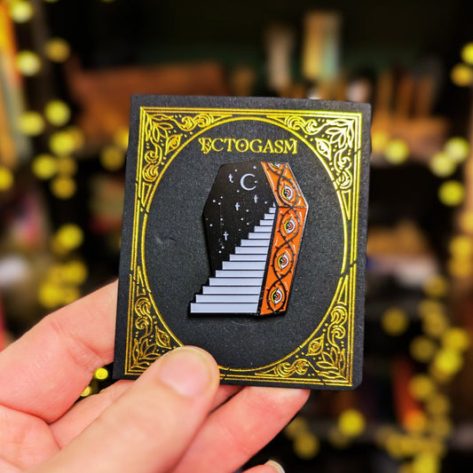 Coffin Stairs Enamel Pin