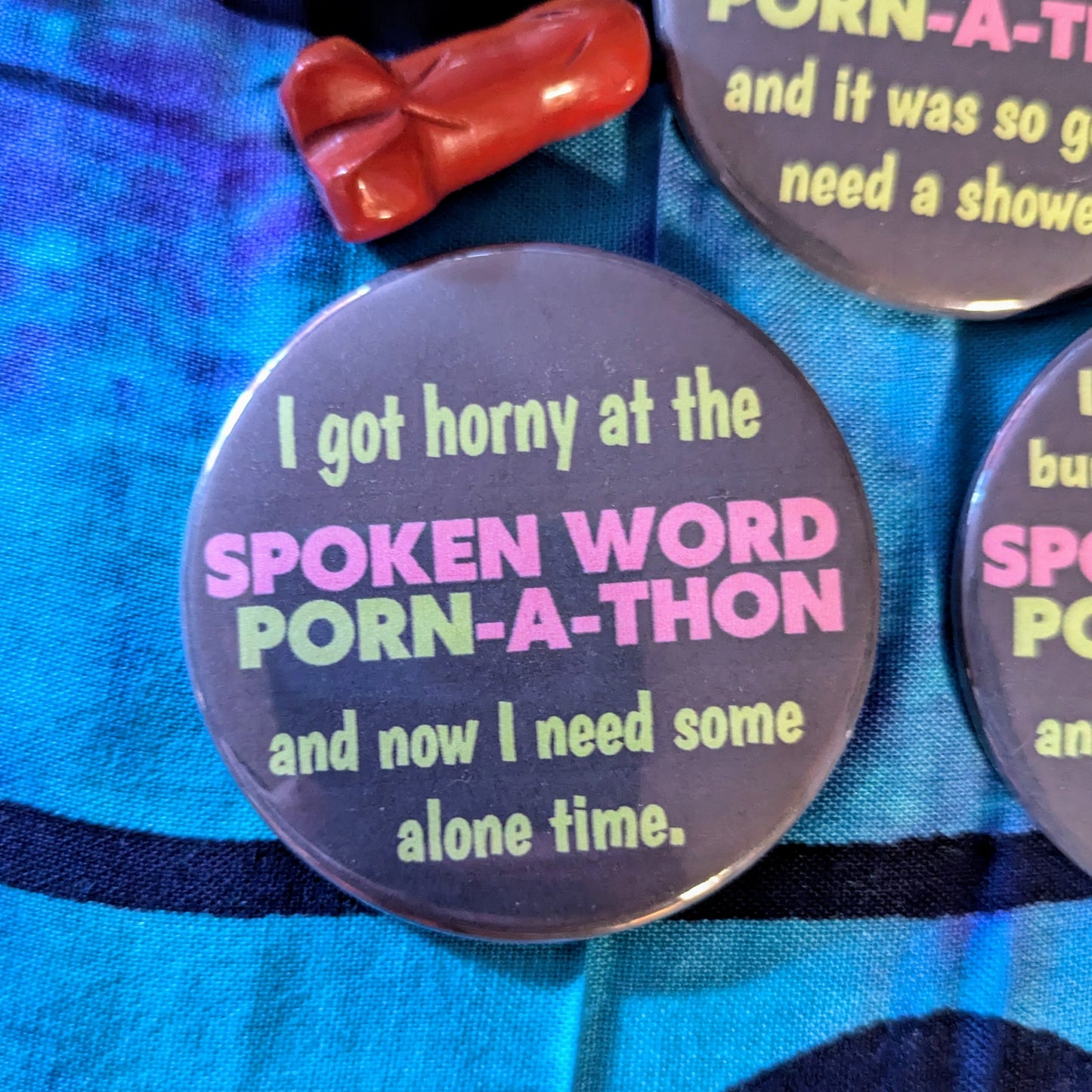 Spoken Word Porn-a-thon Button Pins