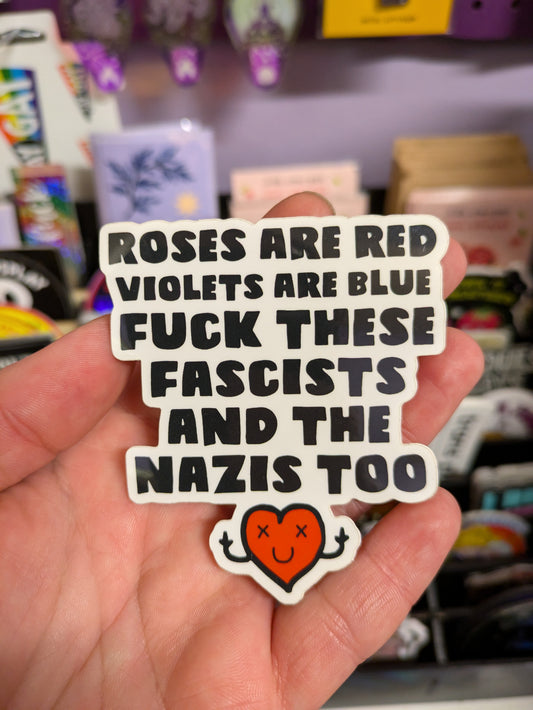 Roses are Red Sticker