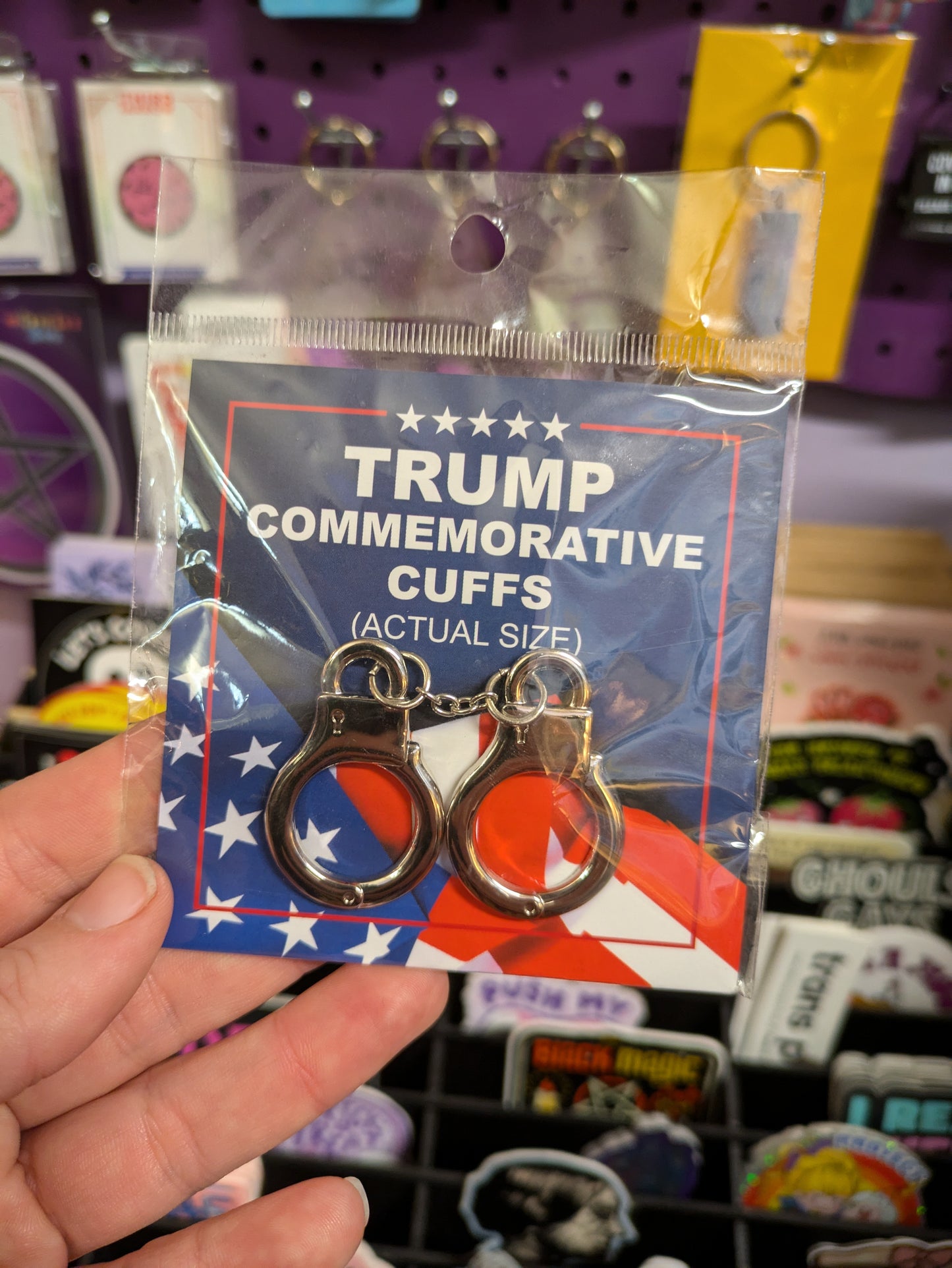 Trump Commemorative Handcuffs (Actual Size) Pin