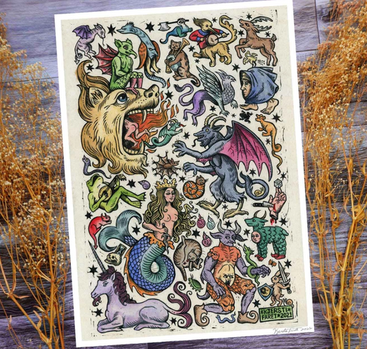 Marginalia Takeover Art Print