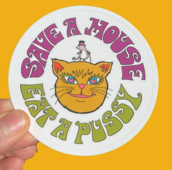 Save a Mouse Sticker