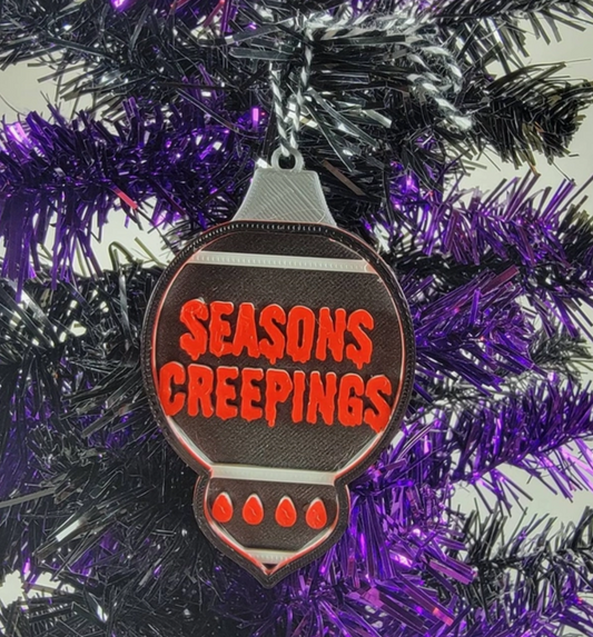 Seasons Creepings 3D Printed Spooky Christmas Ornament