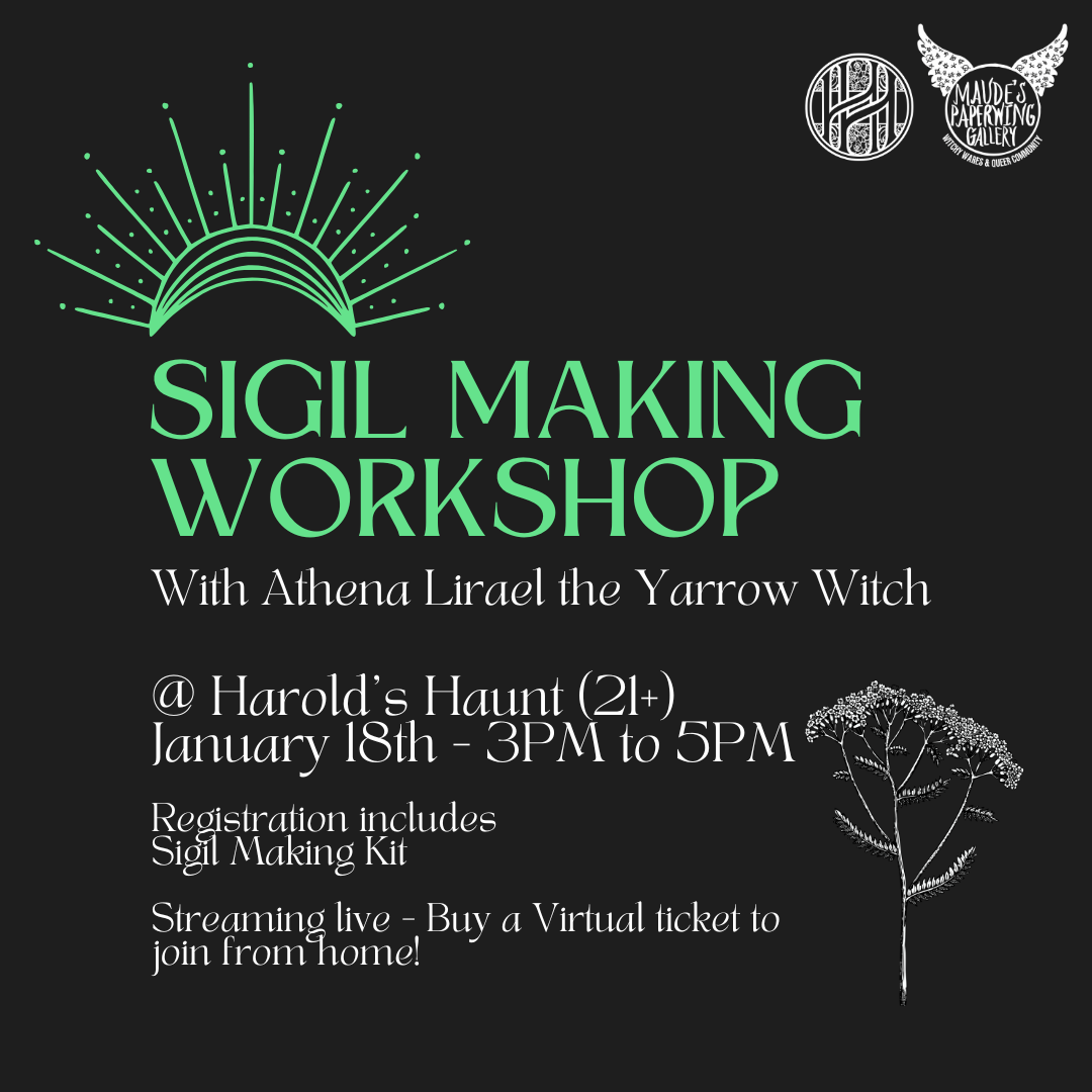 Sigil Workshop with the Yarrow Witch - January 18th 2025