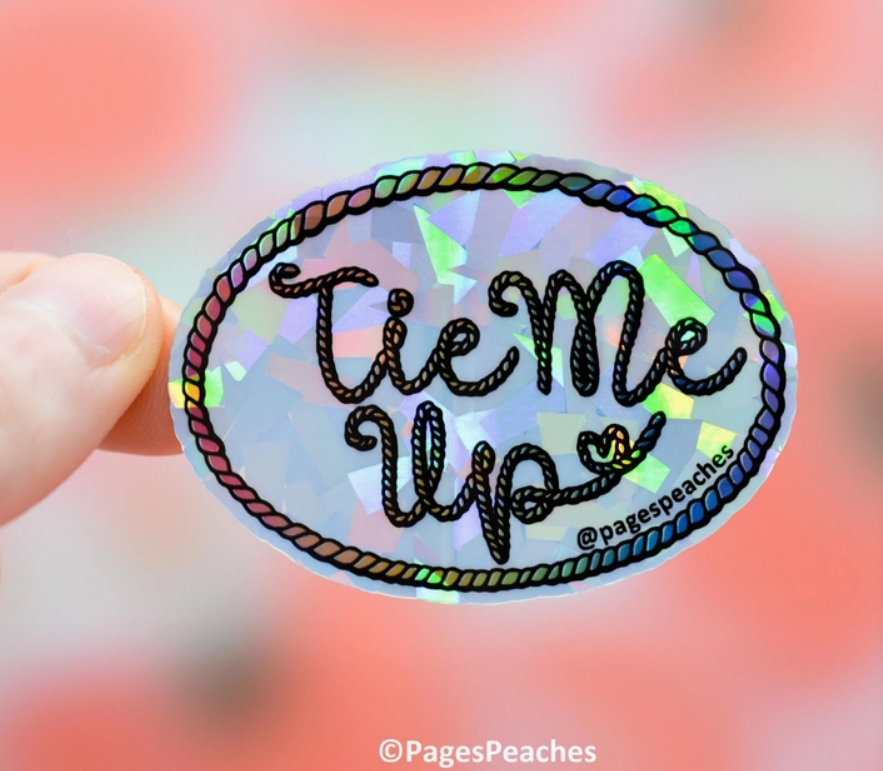 Tie Me Up Sticker