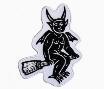 Woodcut Devil Patch