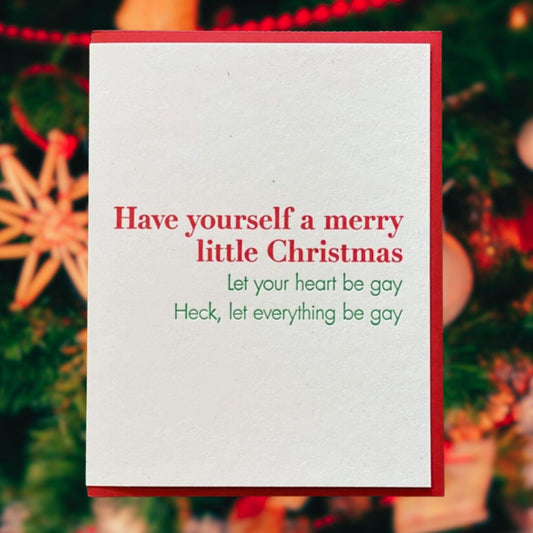 Gay Christmas Greeting Card