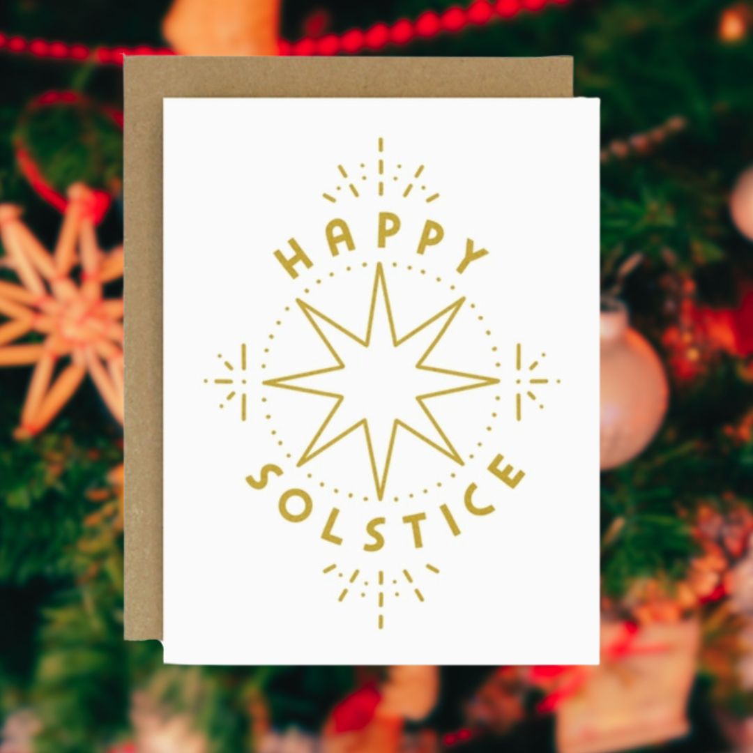 Happy Solstice Wheel Card